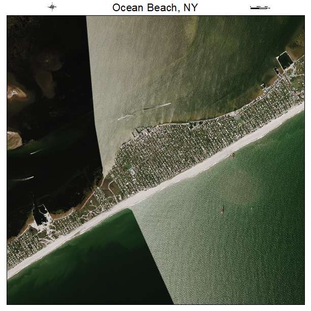 Ocean Beach, NY air photo map
