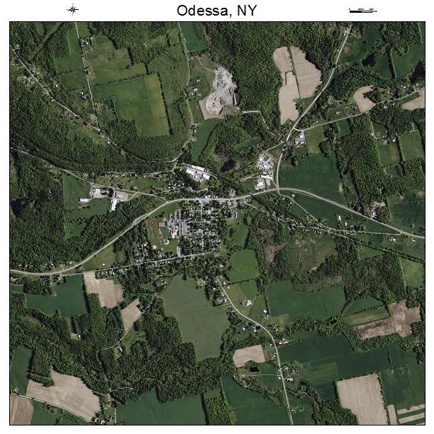 Odessa, NY air photo map