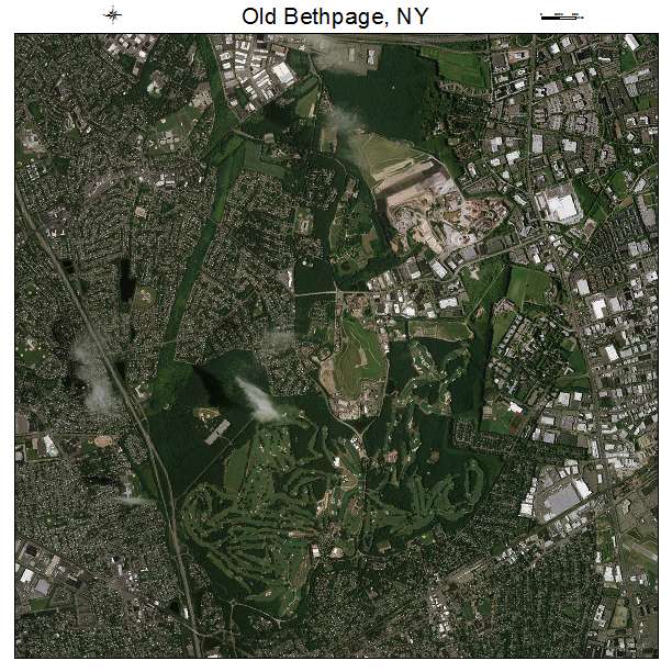 Old Bethpage, NY air photo map