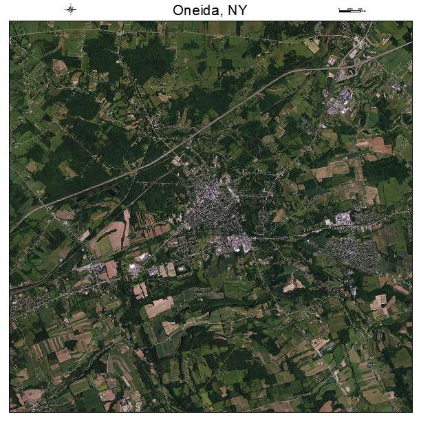 Oneida, NY air photo map