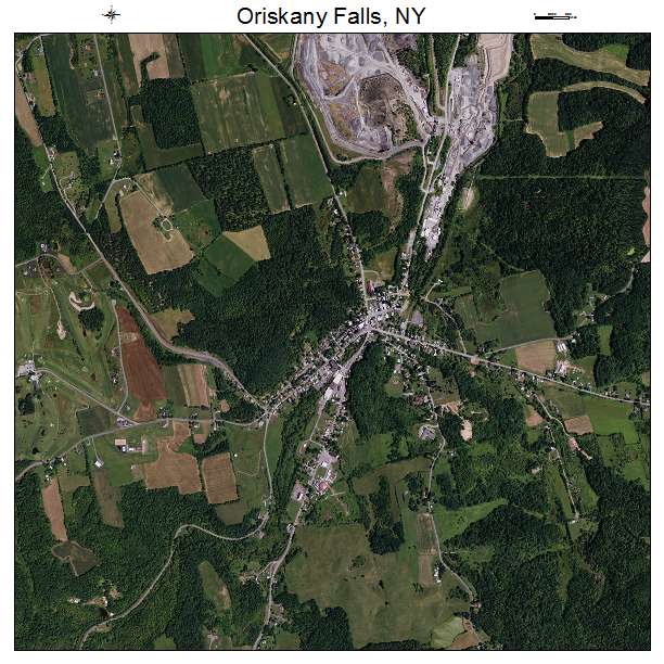 Oriskany Falls, NY air photo map