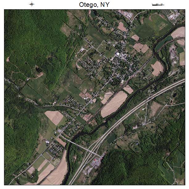 Otego, NY air photo map