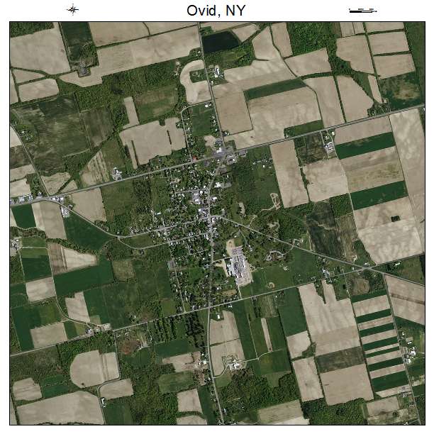 Ovid, NY air photo map