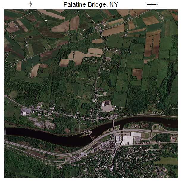 Palatine Bridge, NY air photo map