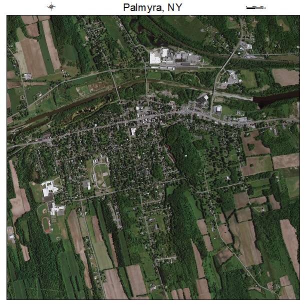 Palmyra, NY air photo map