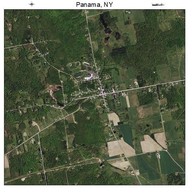 Panama, NY air photo map