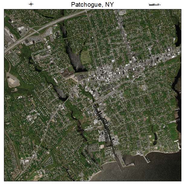 Patchogue, NY air photo map