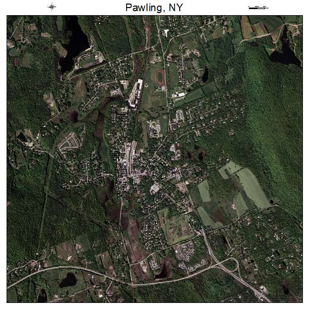 Pawling, NY air photo map
