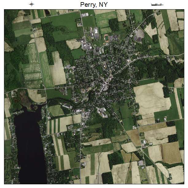 Perry, NY air photo map