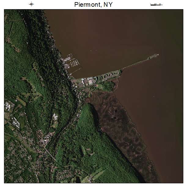 Piermont, NY air photo map