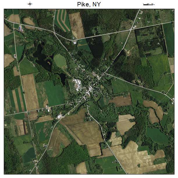 Pike, NY air photo map