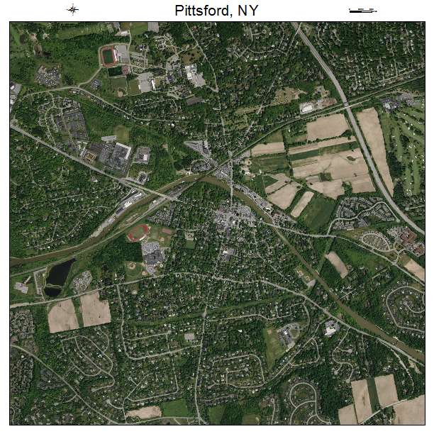 Pittsford, NY air photo map