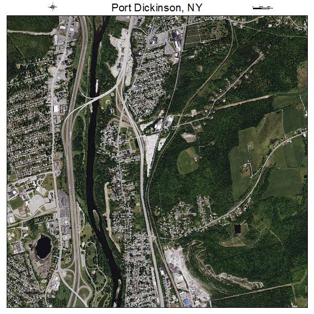 Port Dickinson, NY air photo map