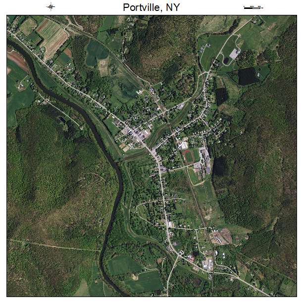 Portville, NY air photo map