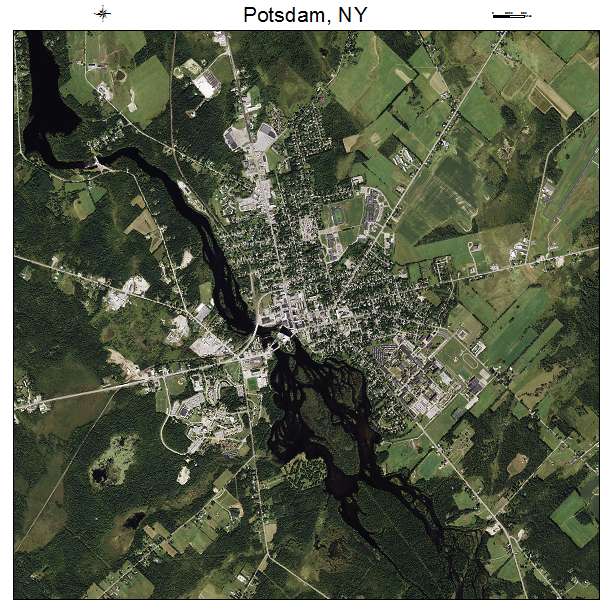 Potsdam, NY air photo map