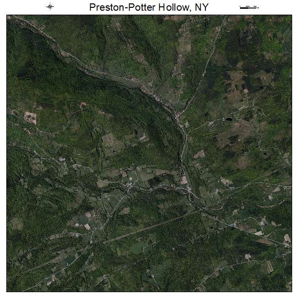 Preston Potter Hollow, NY air photo map