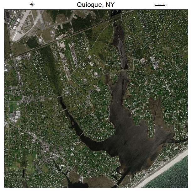 Quioque, NY air photo map