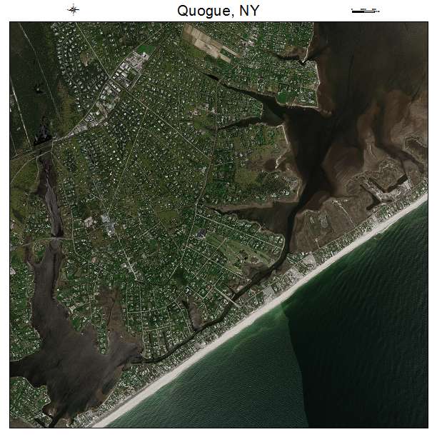 Quogue, NY air photo map