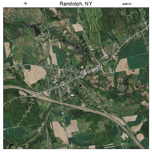 Randolph, NY air photo map