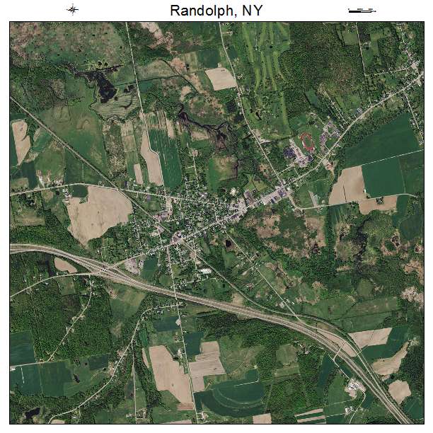 Randolph, NY air photo map