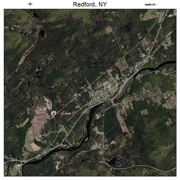 Redford, NY air photo map