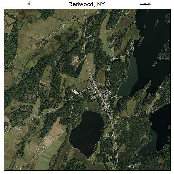 Redwood, NY air photo map