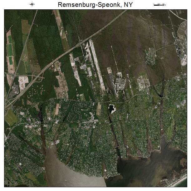 Remsenburg Speonk, NY air photo map