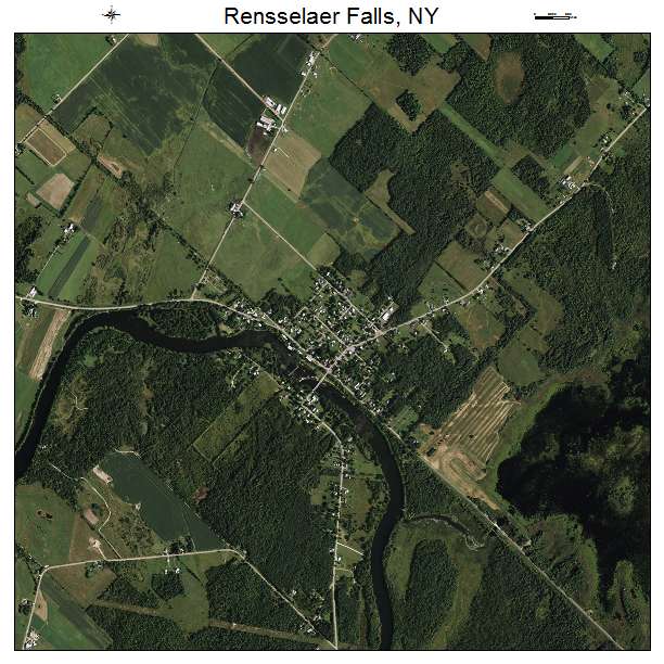 Rensselaer Falls, NY air photo map