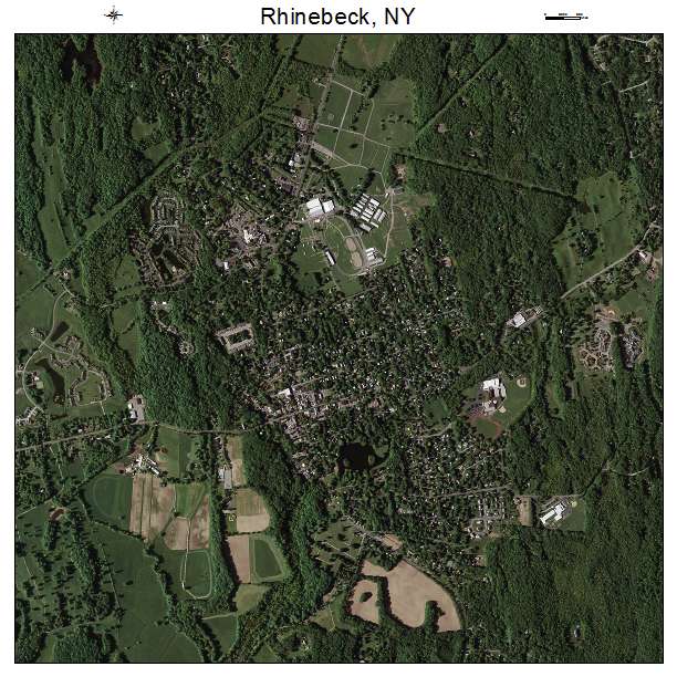 Rhinebeck, NY air photo map