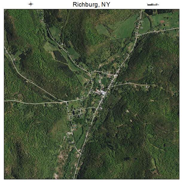 Richburg, NY air photo map