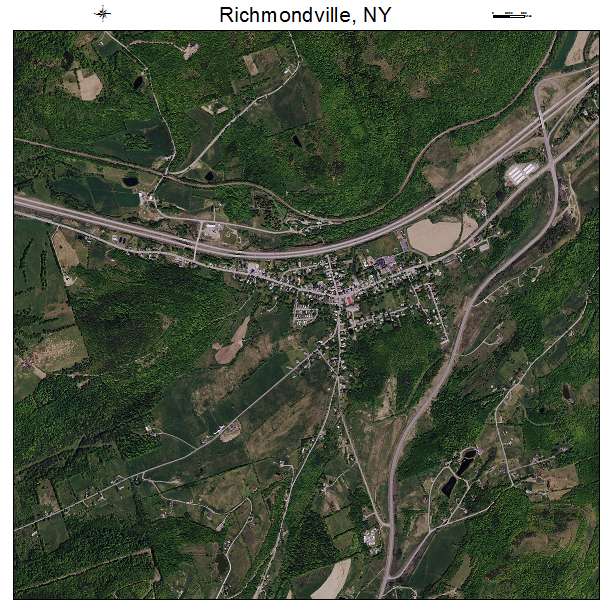 Richmondville, NY air photo map