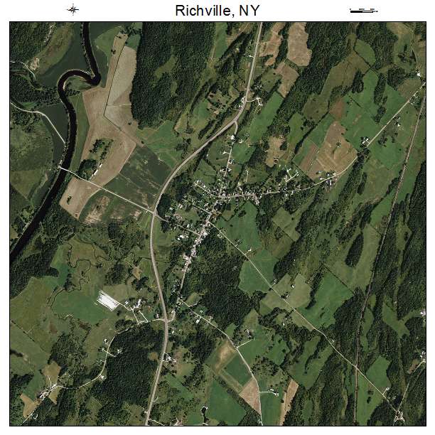 Richville, NY air photo map