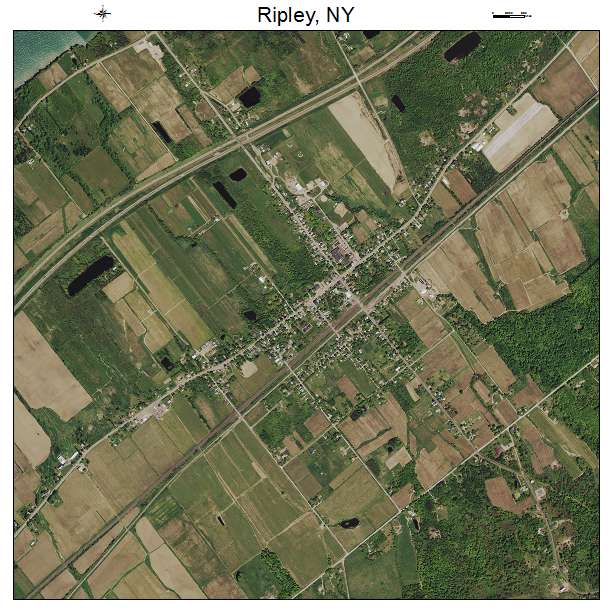 Ripley, NY air photo map