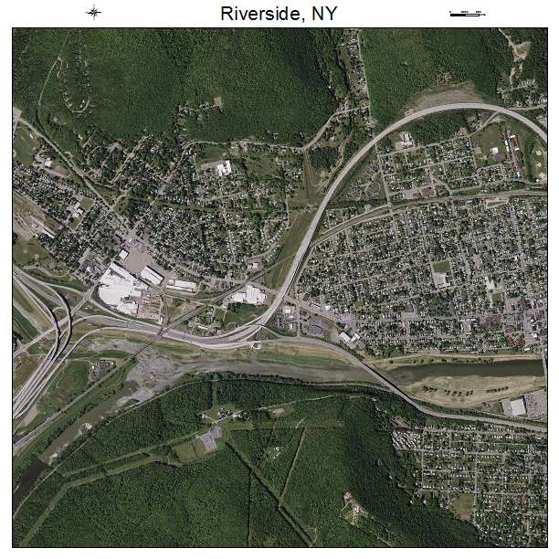 Riverside, NY air photo map