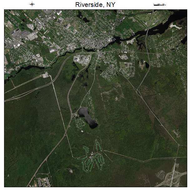 Riverside, NY air photo map