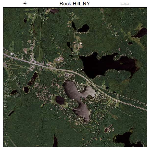 Rock Hill, NY air photo map