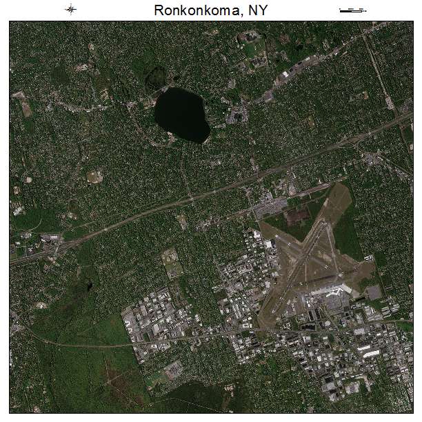Ronkonkoma, NY air photo map