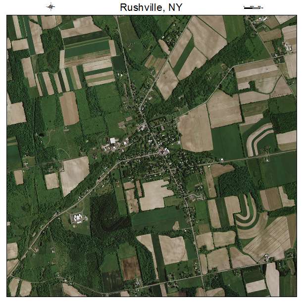 Rushville, NY air photo map