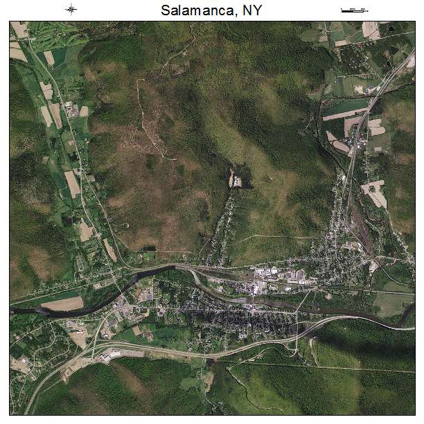 Salamanca, NY air photo map