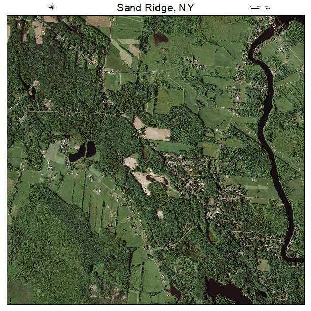 Sand Ridge, NY air photo map