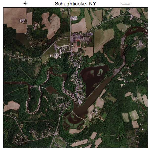 Schaghticoke, NY air photo map