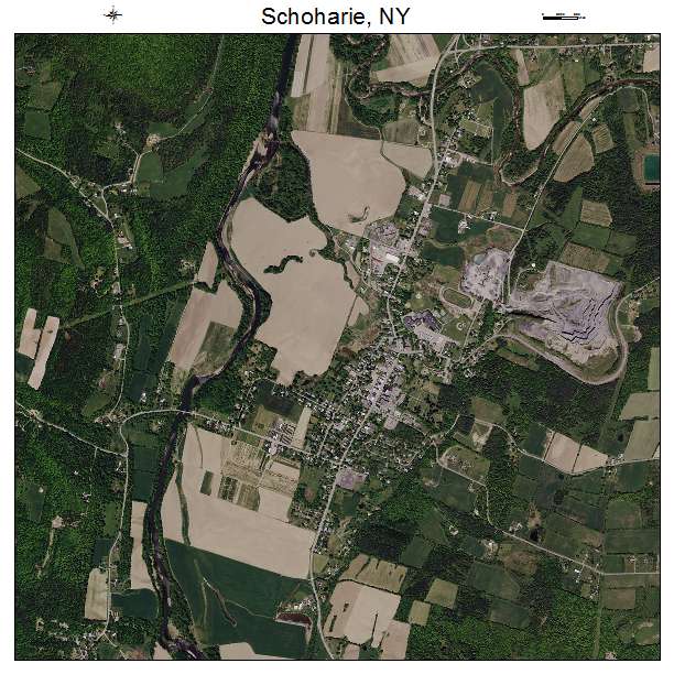 Schoharie, NY air photo map