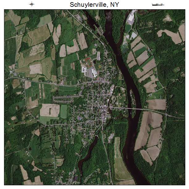 Schuylerville, NY air photo map