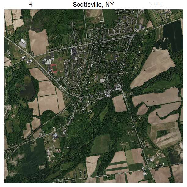 Scottsville, NY air photo map