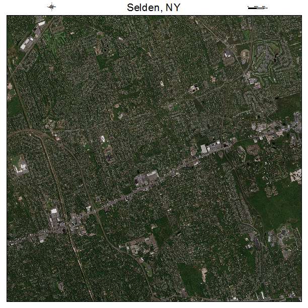 Selden, NY air photo map