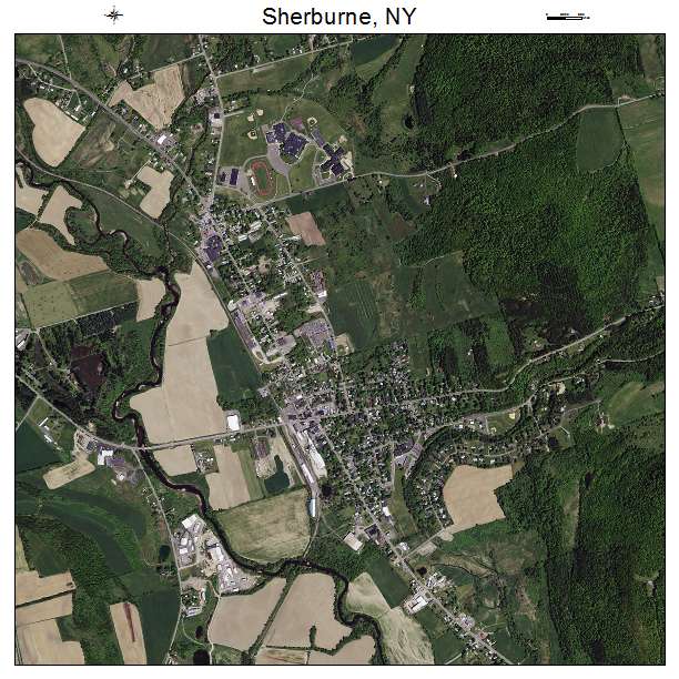 Sherburne, NY air photo map
