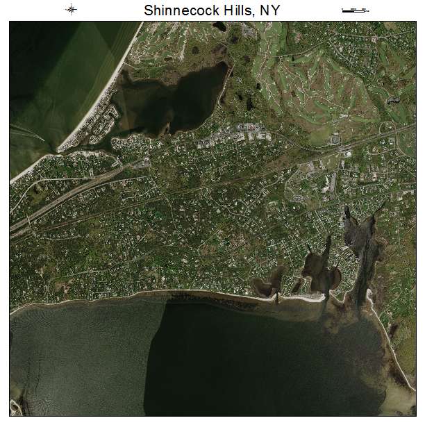 Shinnecock Hills, NY air photo map