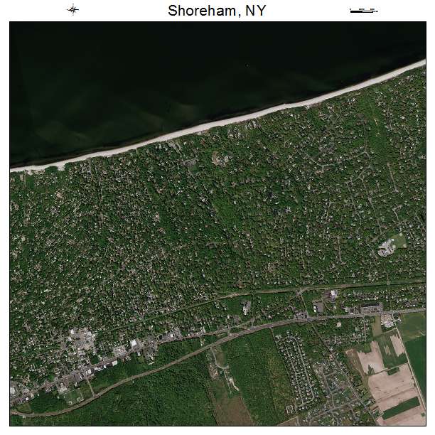 Shoreham, NY air photo map