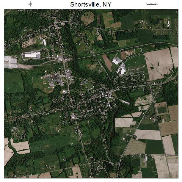 Shortsville, NY air photo map