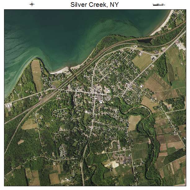 Silver Creek, NY air photo map